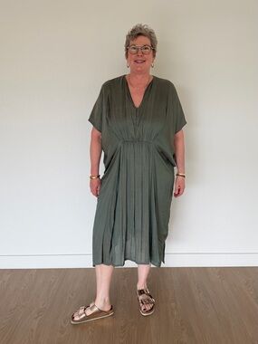 Raquel Allegra Green Dress